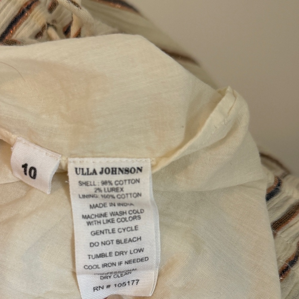Ulla Johnson Zaria Elegant Striped Dress - Picture 8 of 8